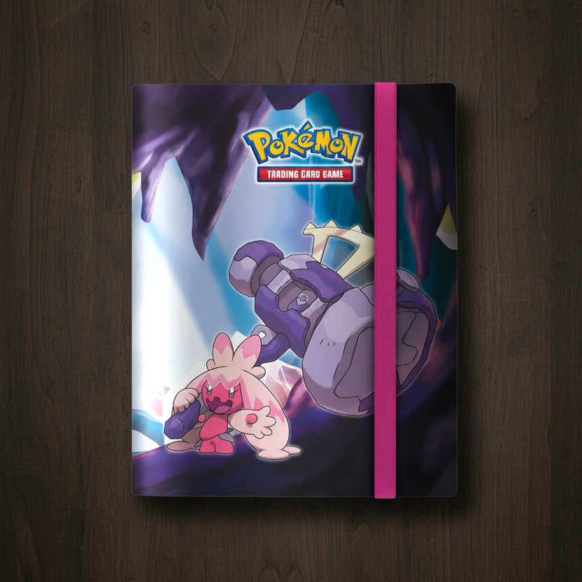 Pokémon Trading Card Game binder with characters and Pokémon logo