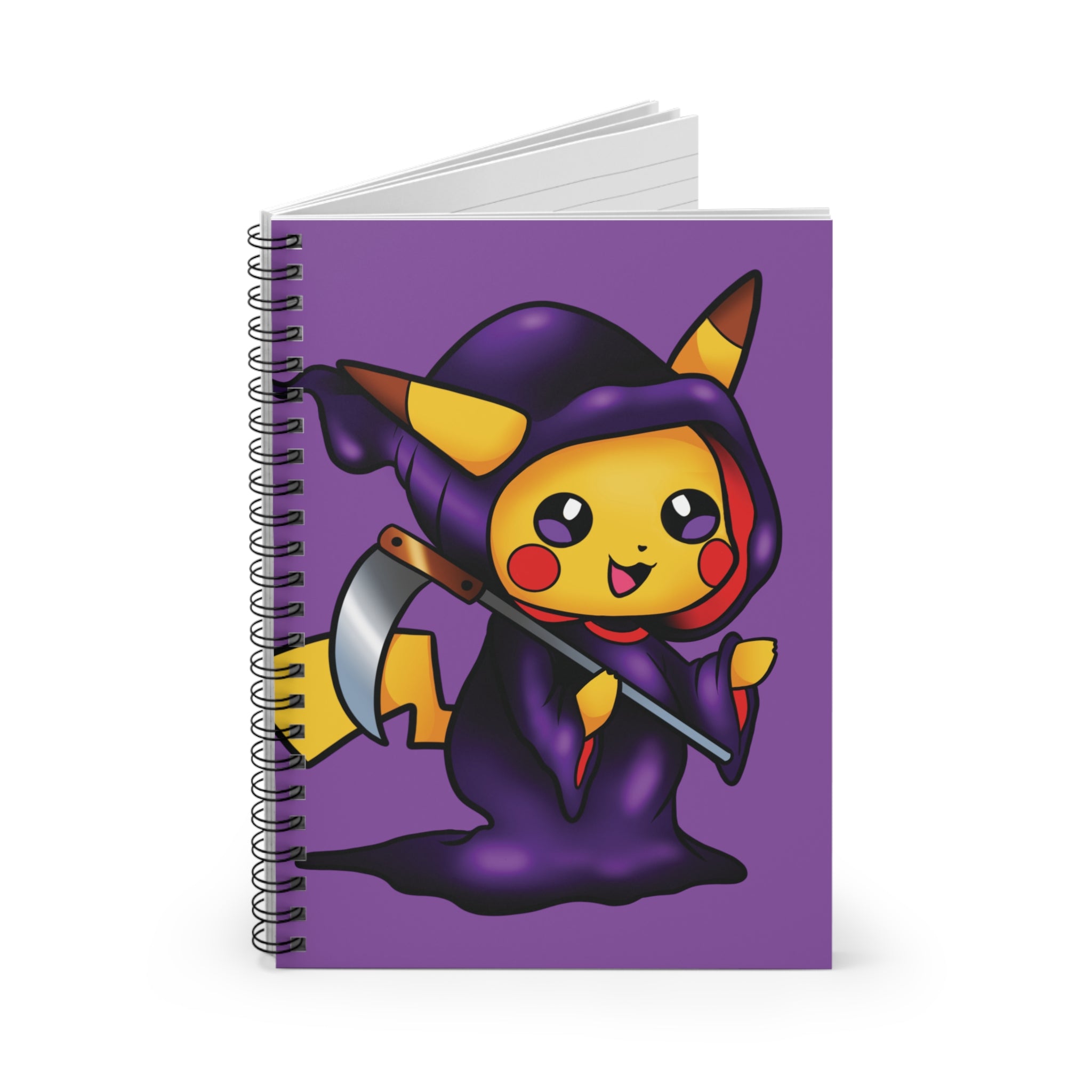 Pikachu Grim Reaper Spiral Notebook