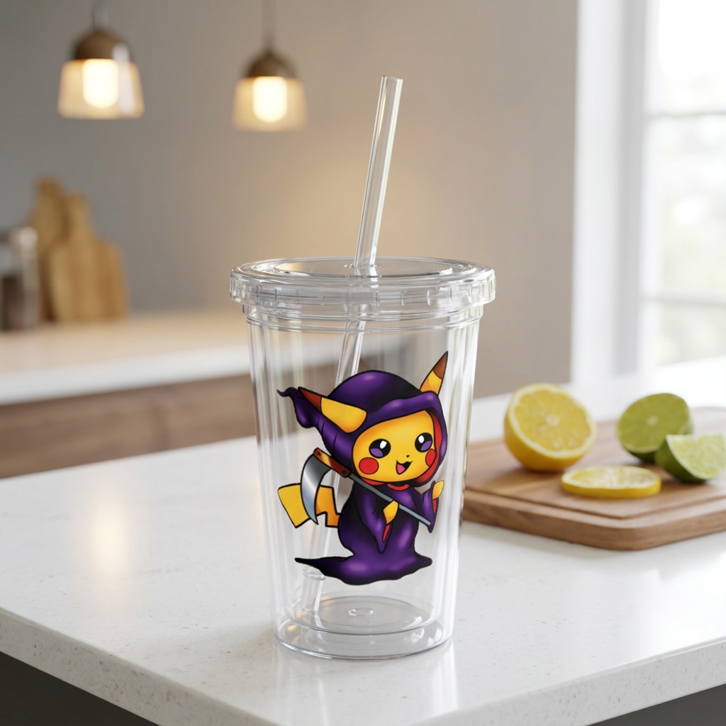 Pikachu Reaper Acrylic Tumbler