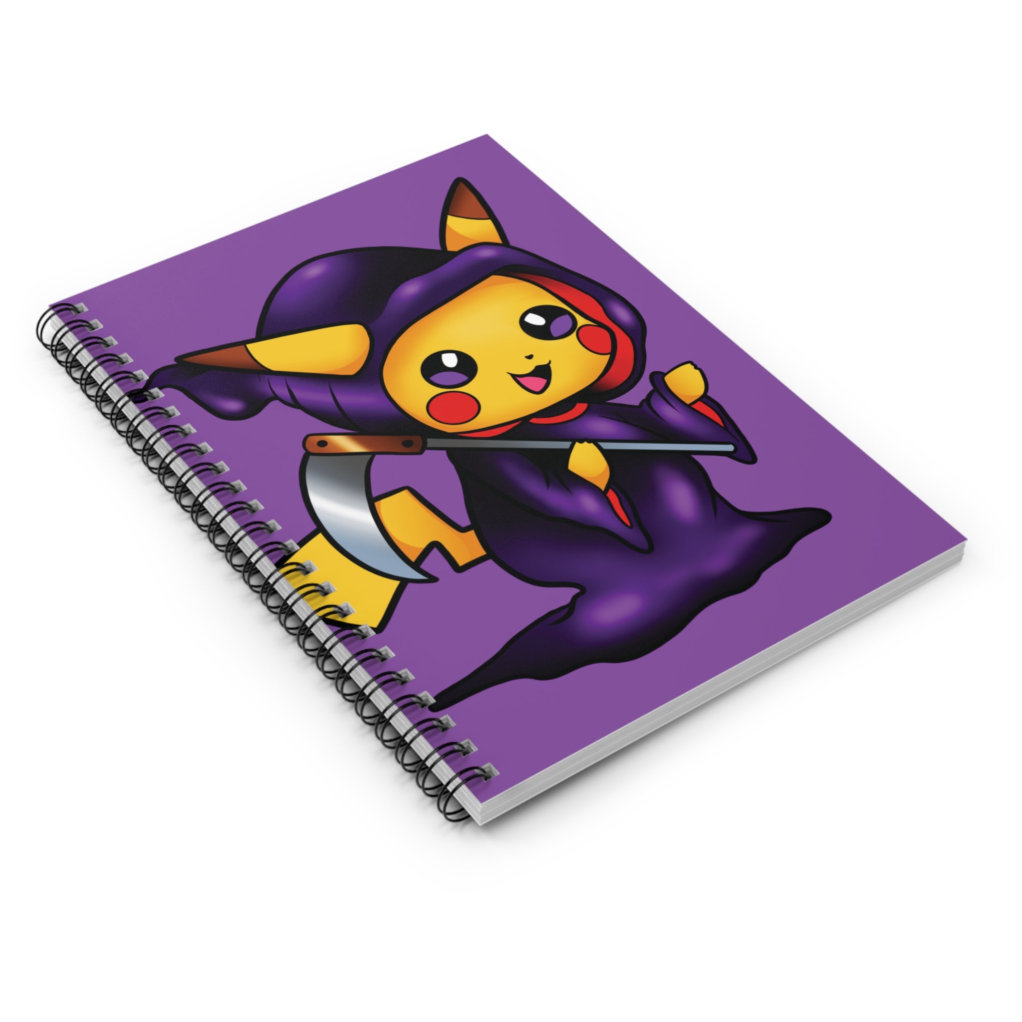 Pikachu Grim Reaper Spiral Notebook