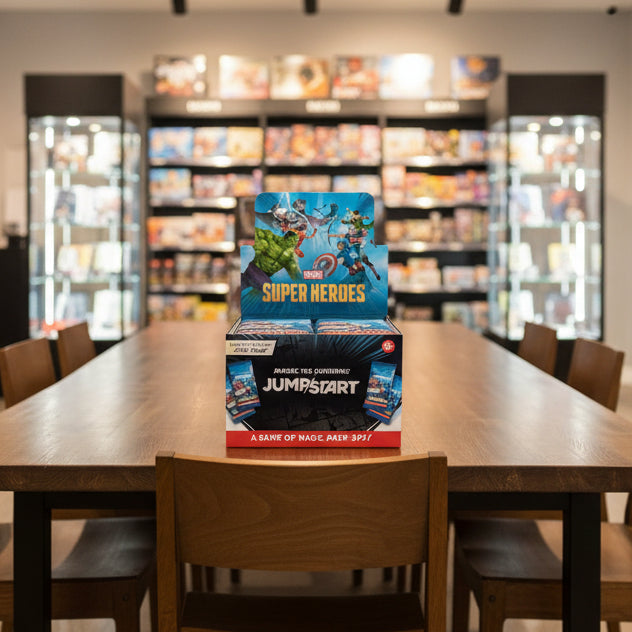 Marvel Super Heroes and Magic the Gathering Jumpstart game packaging