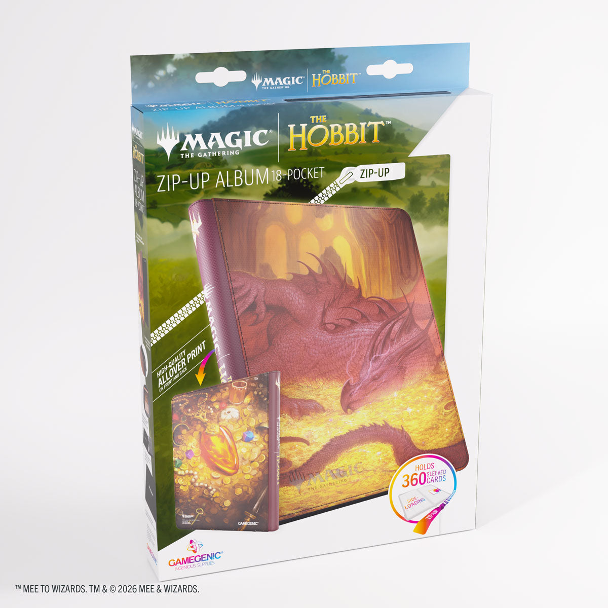 The Hobbit Smaug's Mox Amber 18-Pocket Zip-Up Binder