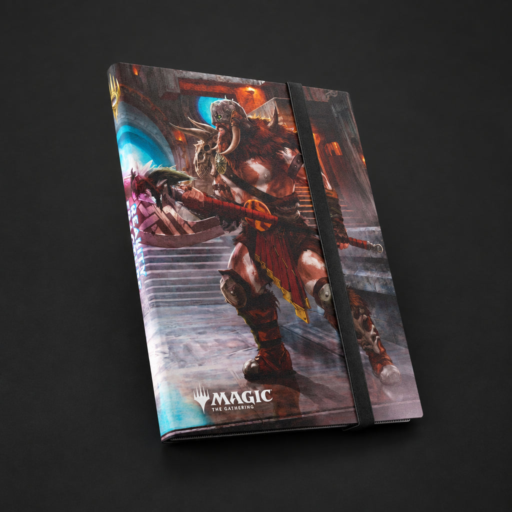 A Magic: The Gathering collectible card deck box shown at an angle on a light gray background. The box features artwork of a warrior holding a sword, with the Magic: The Gathering logo printed near the bottom.