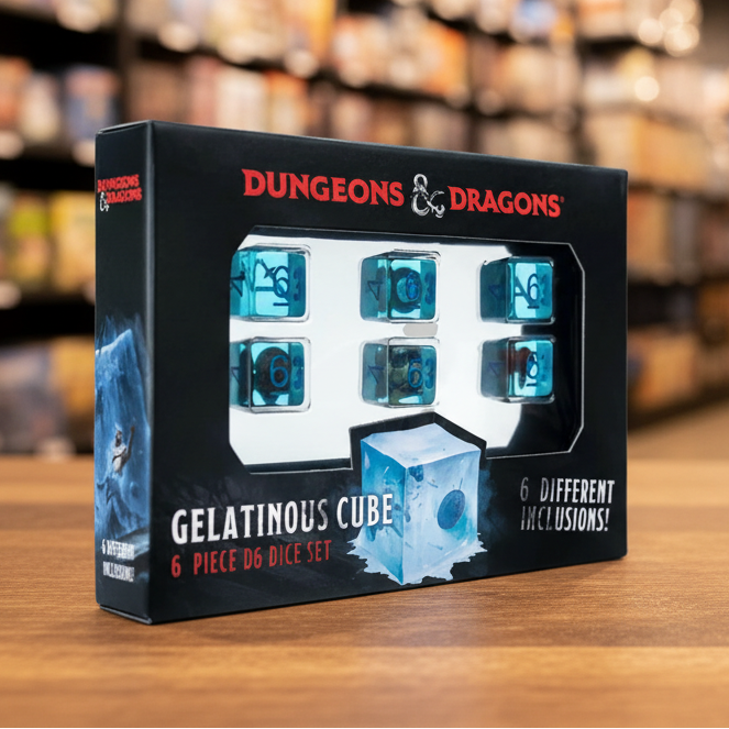 Gelatinous Cube d6 Dice