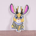 Jackalope Cryptid Vinyl Sticker
