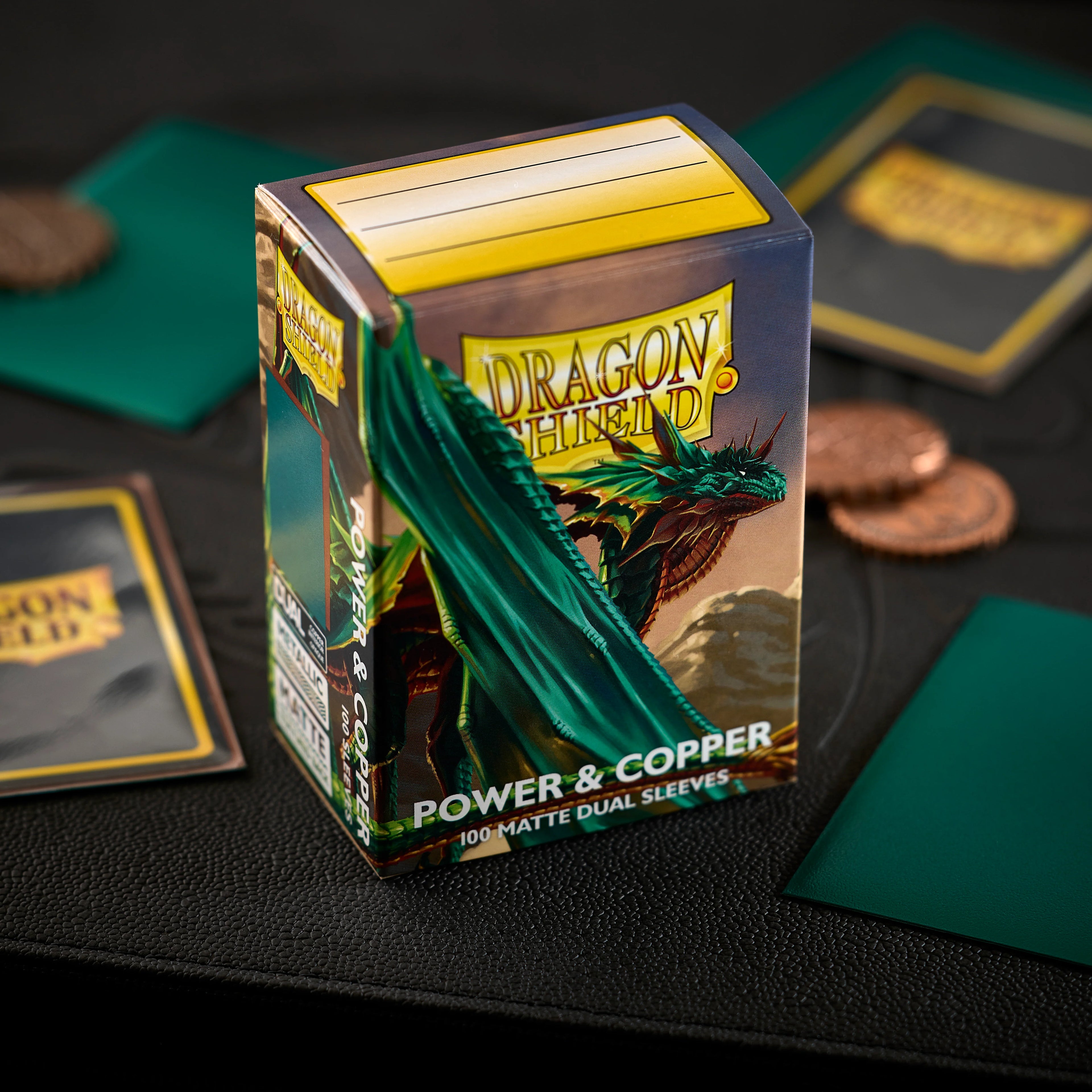 Power & Copper 100 Matte Dual Card Sleeves