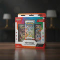 Pokémon trading card game packaging with illustrations and branding