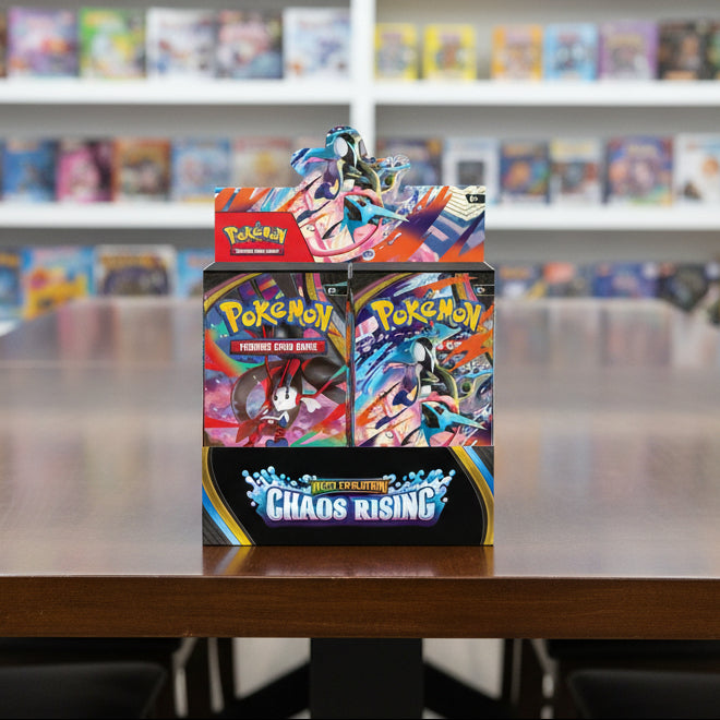 Pokémon Trading Card Game Mega Evolution Chaos Rising packaging