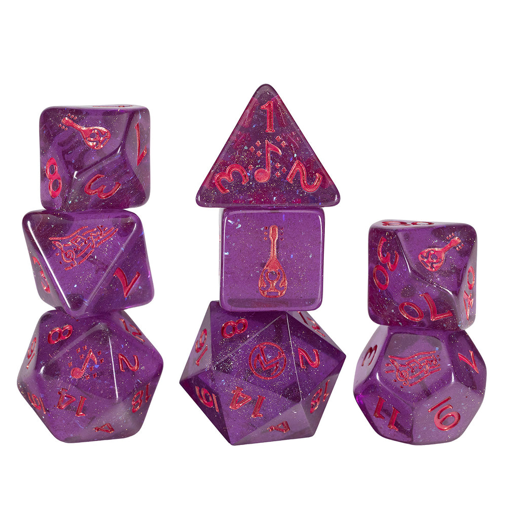 Vox Machina Adventure Dice - Scanlan Shorthalt