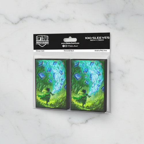 Pack of card sleeves with a fantasy design on a white background