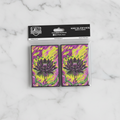 Pack of card sleeves with a colorful design on a white background