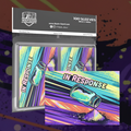 Card sleeves packaging with 'In Response' design and Realm Guard branding.
