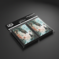 Pack of card sleeves with dragon and warrior design, brand 'Real Guard' visible.
