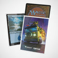 Two trading cards featuring 'Magic: The Gathering' and 'Teenage Mutant Ninja Turtles' on a white background.
