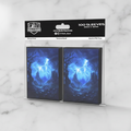 Pack of trading card sleeves with a fantasy design on a white background