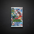 Digimon card game packaging with characters on a white background