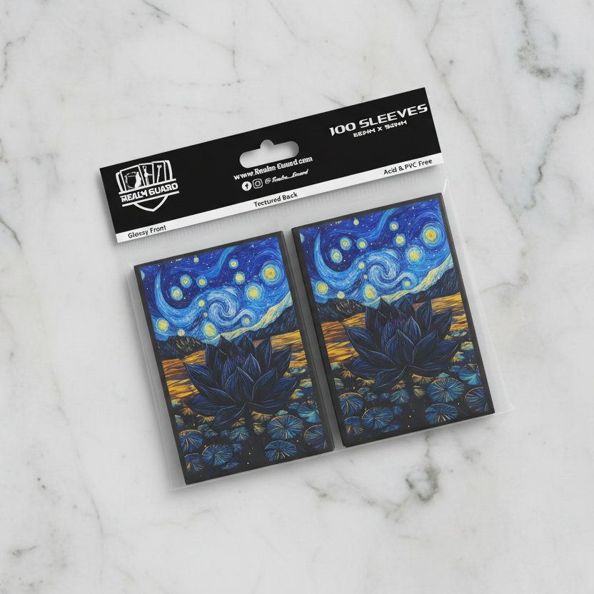 Starry Black Lotus Card Sleeves
