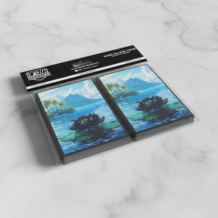 Island Black Lotus Card Sleeves