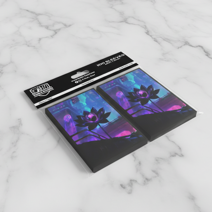 cyberpunk card sleeves Cyberpunk Black Lotus Card Sleeves – Nerdtopia