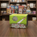 Green dice box with 'Financial Mistake' text and dollar bill design on a white background