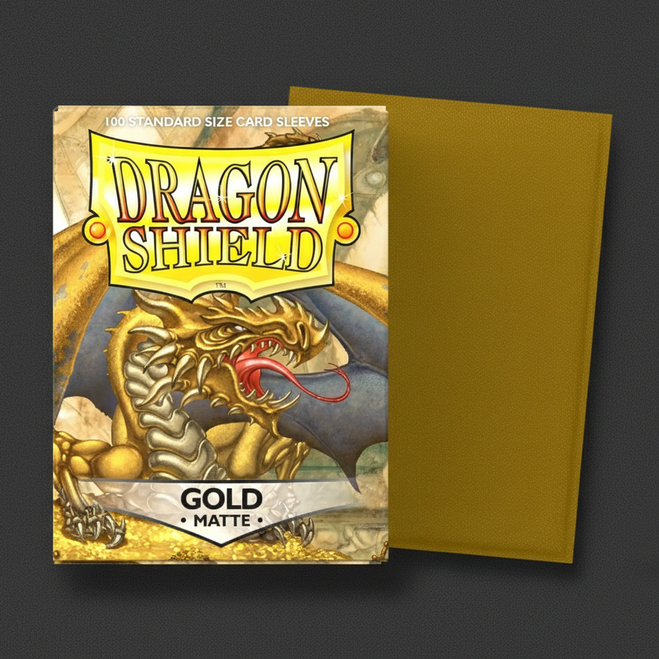 Gold Matte 100 Card Sleeves