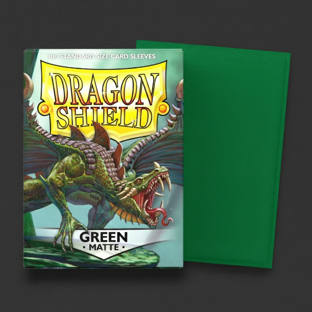 Green Matte 100 Card Sleeves