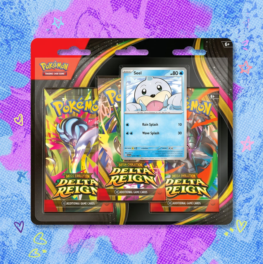Pokemon Mega Evolution 6 Delta Reign 3-Pack Blister