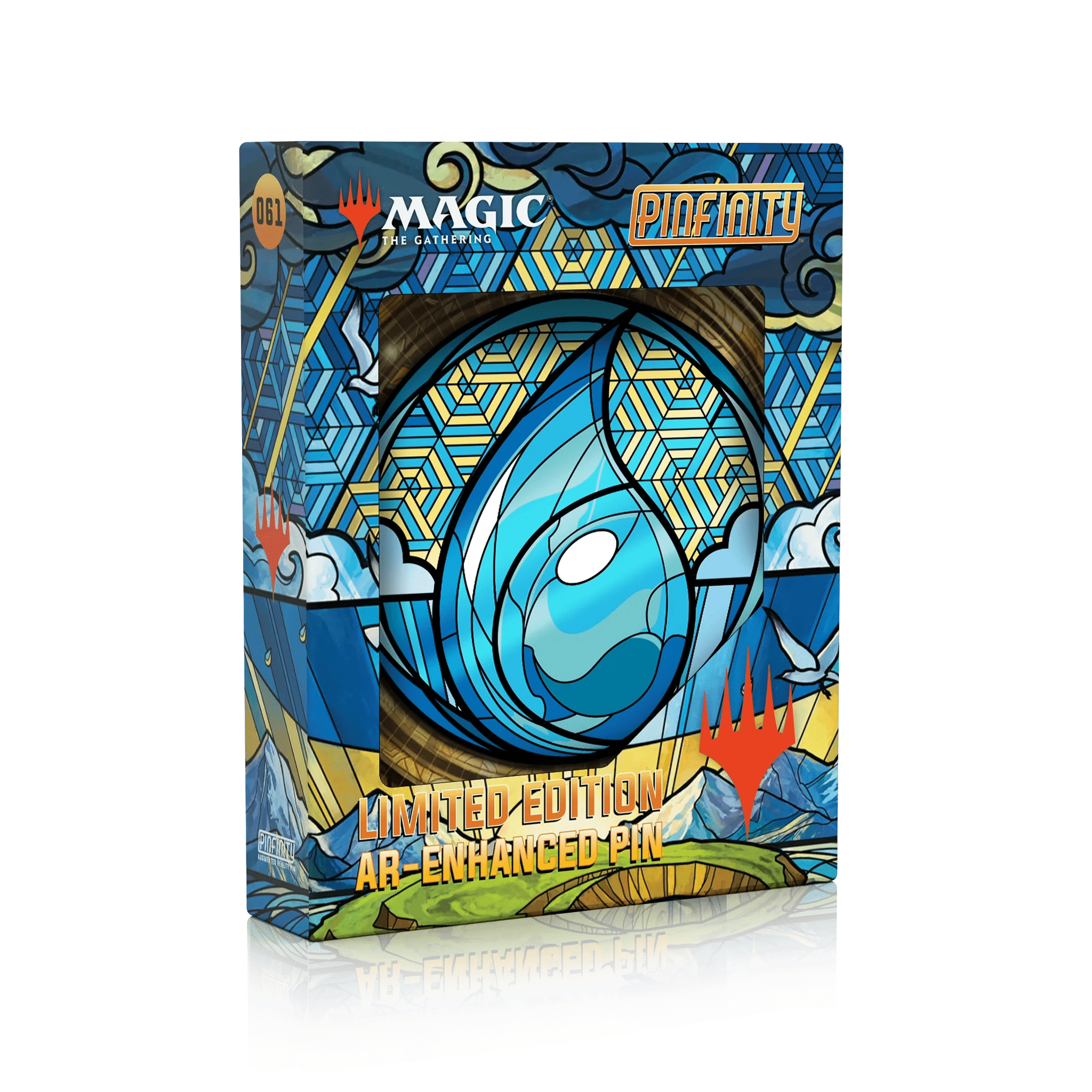 Stained Glass Island Pin