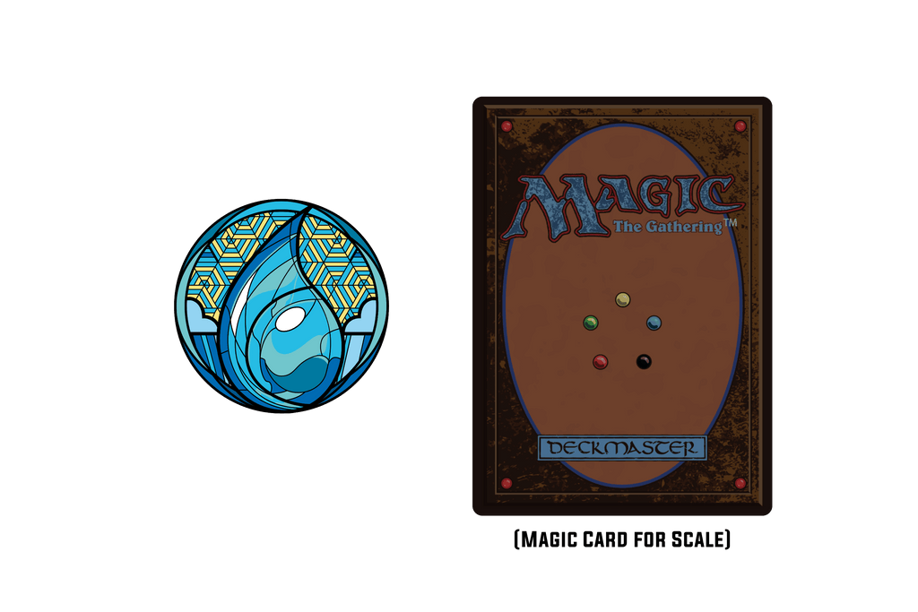 Stained Glass Island Pin