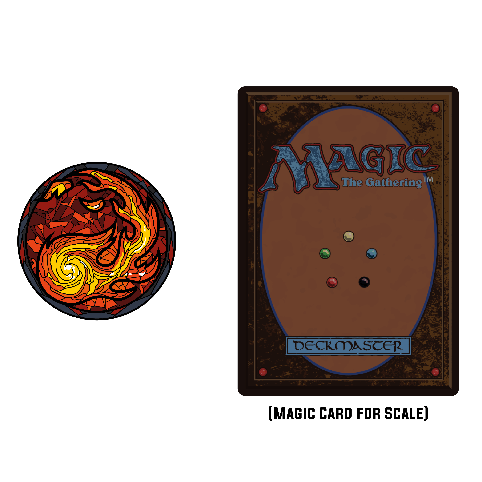 Stained Glass Mountain Pin