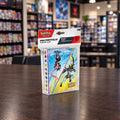 Pokémon Trading Card Game Mini Portfolio card protector in retail packaging, featuring artwork of a black and yellow Pokémon on a blue and yellow background, with Pokémon branding on the header.