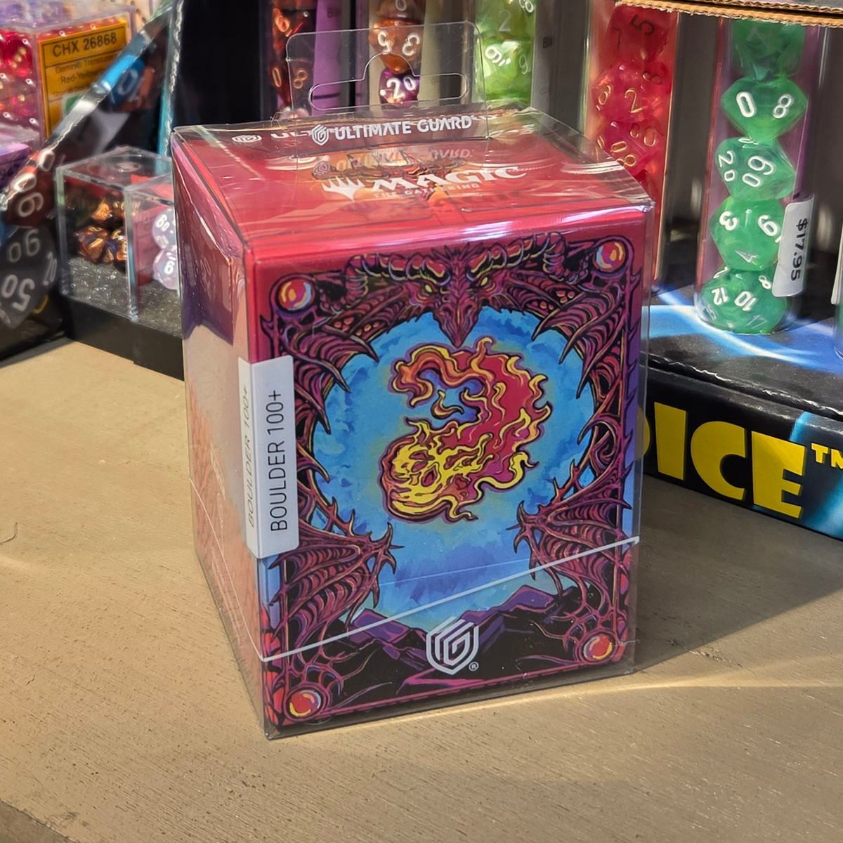 Mana Token Red Boulder 100+ Deck Box