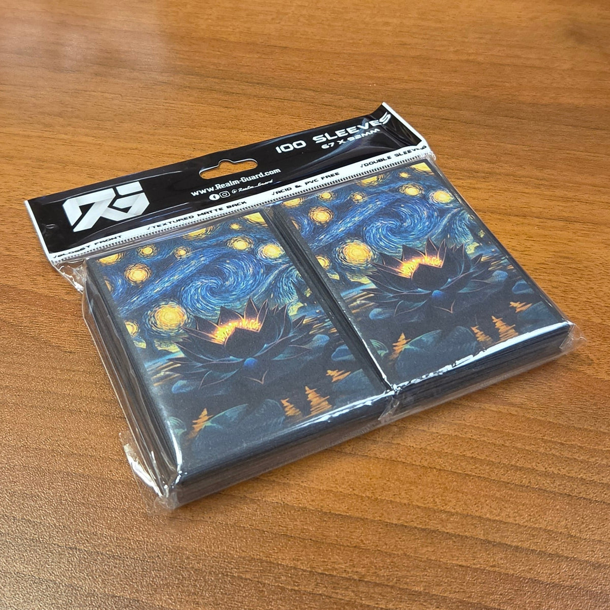 Starry Black Lotus Enhanced Card Sleeves