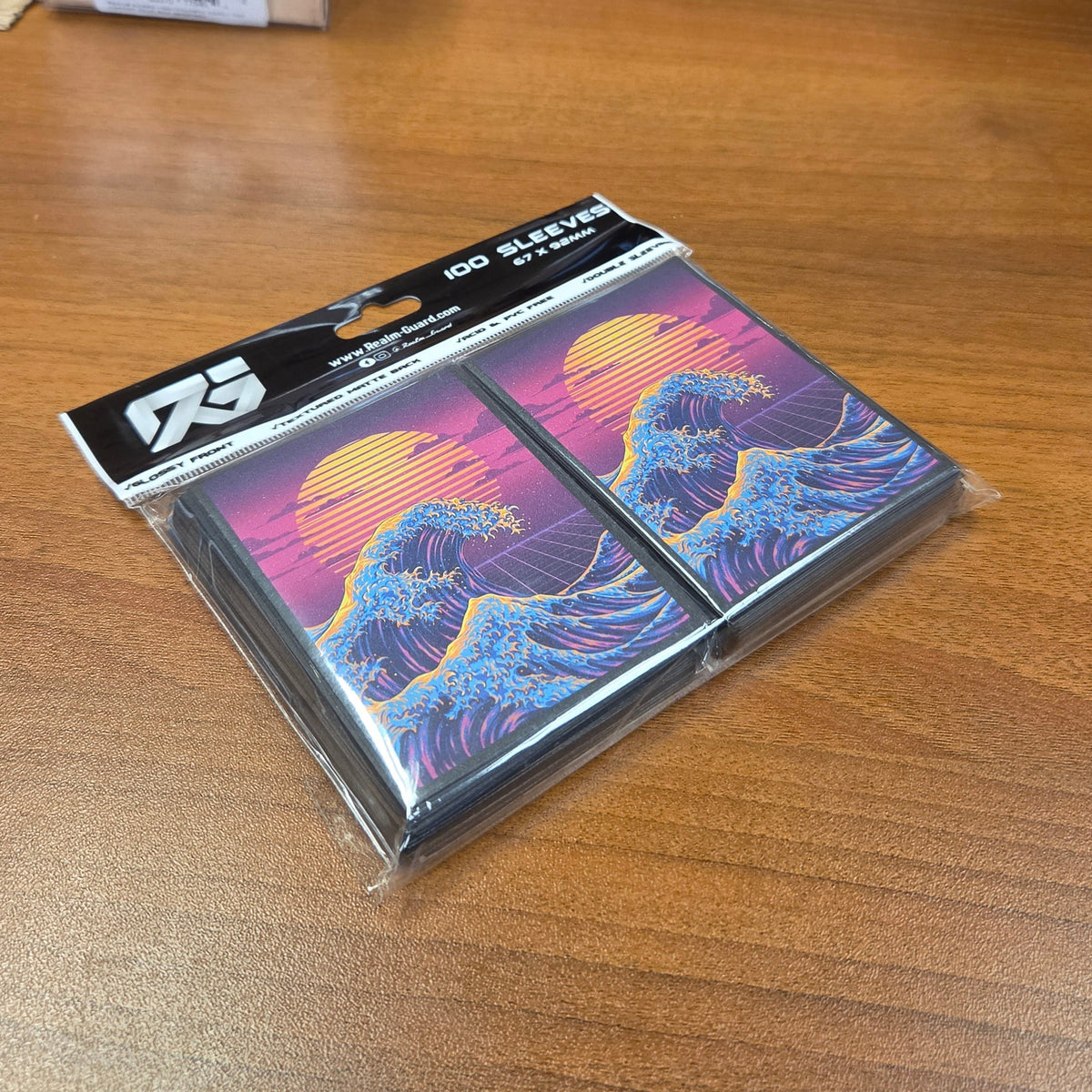 Great Neon Wave Card Sleeves