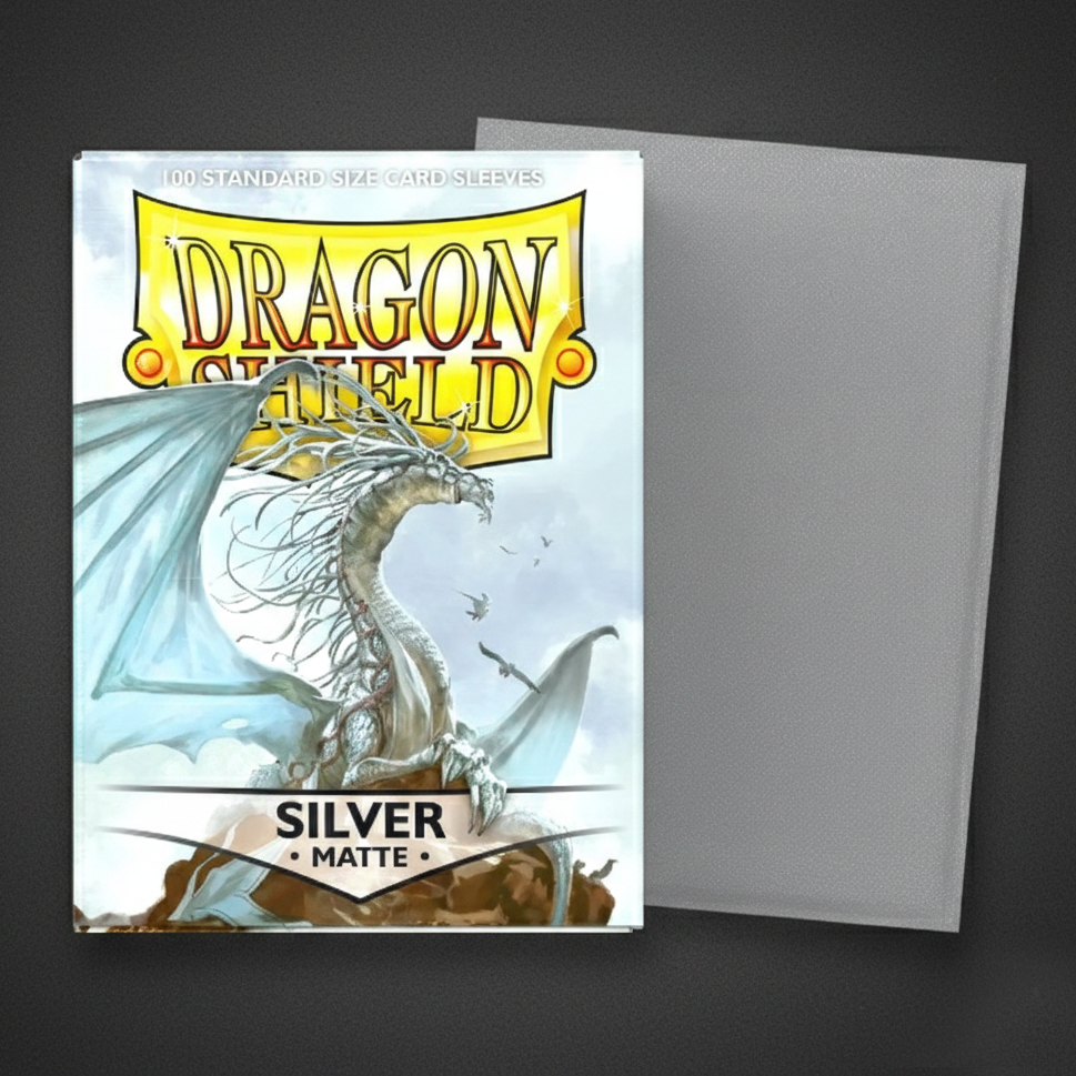 Silver 100 Matte Card Sleeves