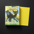 Dragon Shield yellow and silver card sleeves with a dragon illustration on packaging.